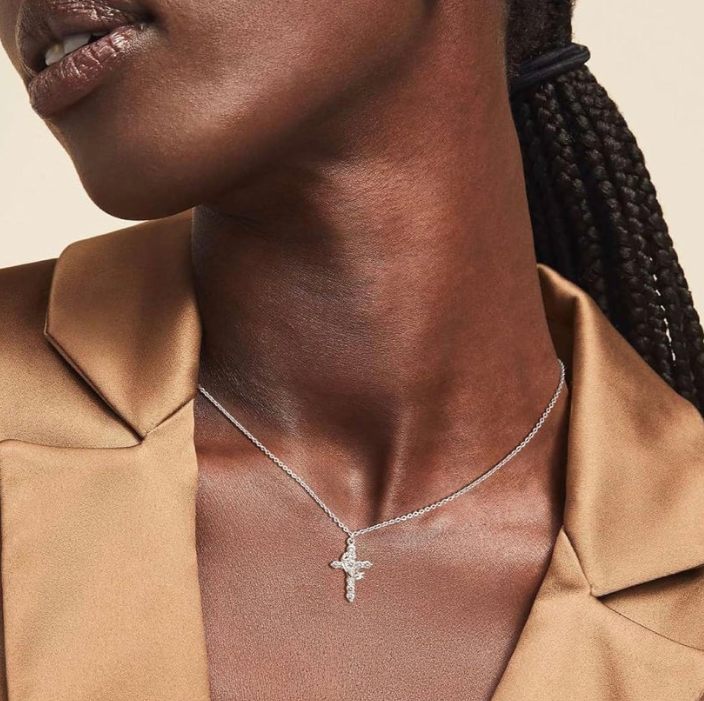 Mia Jewerly™ Cross & Crown Necklace